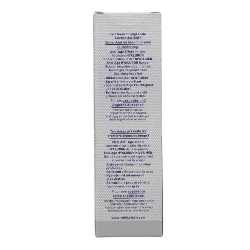 3 x NIVEA MEN Anti Age Hyaluron Hydro Gesichtsgel je