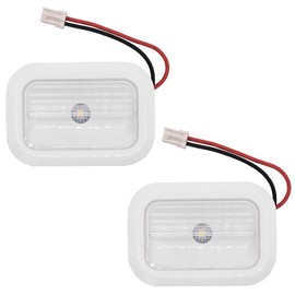 CAMOLIKOS 2 Pack W10843353 W11205083 W10695459 Light Bulb Compatible with Whirlpool Refrigerator Light Bulb Replacement Refrigerator LED Light Module Assembly White