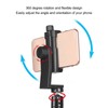 Phone Tripod Mount Flexible Adjust 360 Degree Rotatable 1/4 Inch