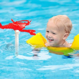 Water Temperature Meter,Cartoon Animals Pond Meter - Large Water Temperature Gauge Pool Accessory for Swimming Family Lakes Bathtubs Spas Hot Springs Indoor Outdoor Home