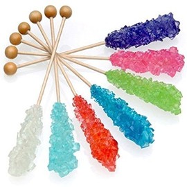 Swizzle Sticks ~ Rock Candy ~ 14 Sticks, Assorted Flavors, Yankee Traders Brand
