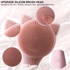 Feoflen Facial Cleansing Brush, Silicone Face Scrubber Exfoliator for Men