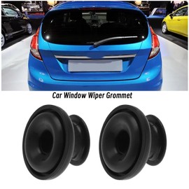 YINETTECH Pack of 2 Car Rear Wiper Axle Grommet Compatible with Ford Fiesta Mk7 Mk8 (2008-2019) Windscreen Wiper Motor Grommet Replacement Part 1701120, Black