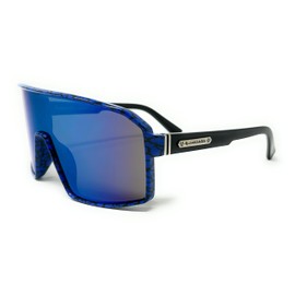 Ultimate Sports Visor Sunglasses – Unisex Performance Eyewear for Outdoor Activities (Blue)