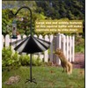 Queension 19-inch Wide Squirrel Proof Baffle,Squirrel Guard Stopper for Outside