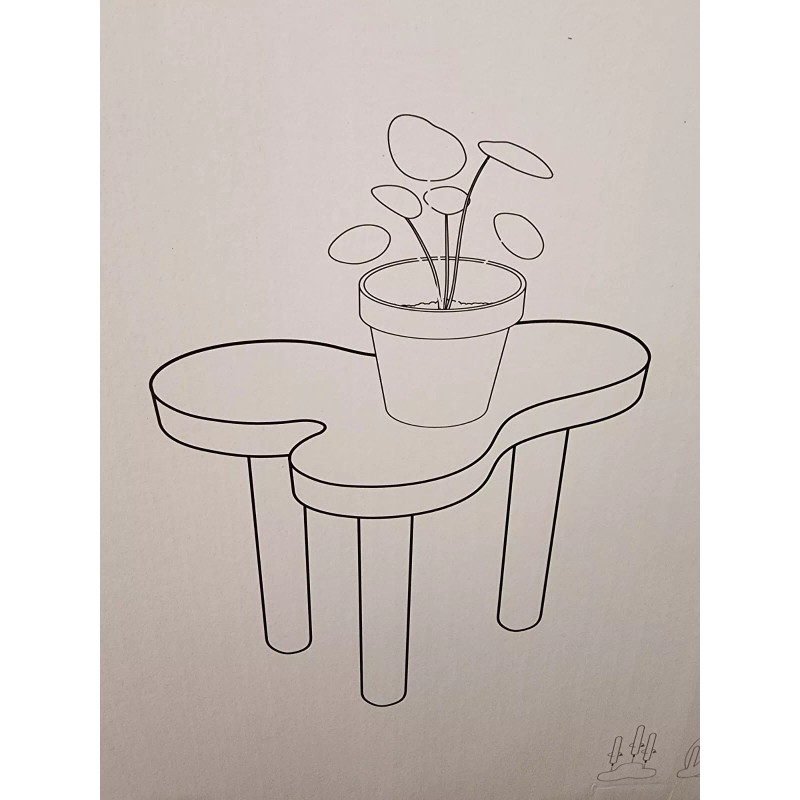 Table Modern Black Short Funky Side Table Designed by Sophie