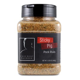 Sticky Pig Pork Rub | All-Natural Coarse Seasoning for Pork, Steak, Chicken and Sauces | Premium Spice Blend Created by Multi-Award-Winning Chef Kent Rathbun