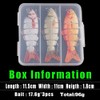 Fishing Lures for Bass Trout 6-segment Hard Body Lures with