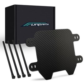 Funparts Carbon Fiber Number License Plate for Sur Ron Surron LBX Talaria Sting MX3/R MX4 Talaria XXX E Ride Pro SS Segway X260 X160 Electric Dirt Bike Black