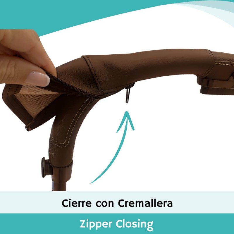 PROTEC TIF | Faux Leather Covers Compatible with Cybex Priam