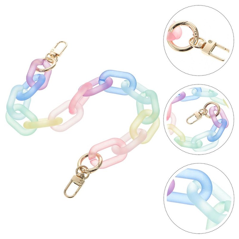 Purse Strap Handbags Extension Chain Acrylic Bag Chain Shoulder Strap