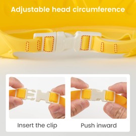 FUNUPUP Shower Cap Kids Baby Adjustable Dinosaur Shape Hair Washing Child Protection Shield Shampoo Protection Baby Visor for Eyes and Ears (Dinosaur Yellow)