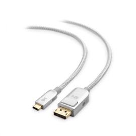 Cable Matters Pro Series USB-C to DisplayPort Cable in 10 Feet, Frosty Silver