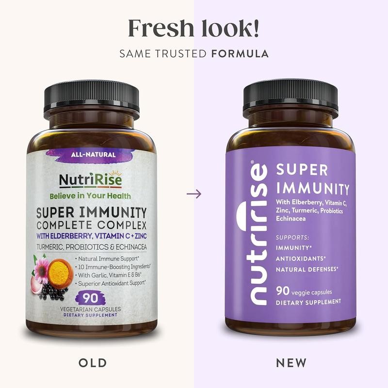 Immunity Complex Supplement – Vitamins C, E, B6, Zinc, Turmeric,