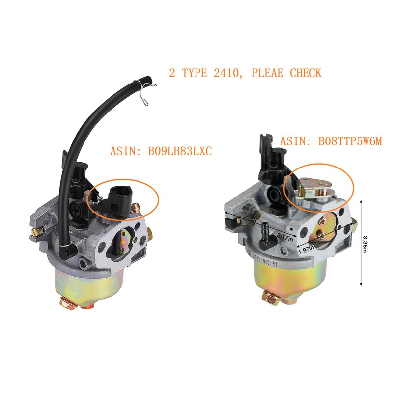 2410 CARB CARBURETOR 951-15236 751-15236 for MTD Snow Blower Troy