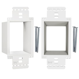 BWP 2 Pack Electrical Outlet Box Extender 1 Gang - Electrical Box Extender with 4 Screws -Single Gang Box Extender Outlet