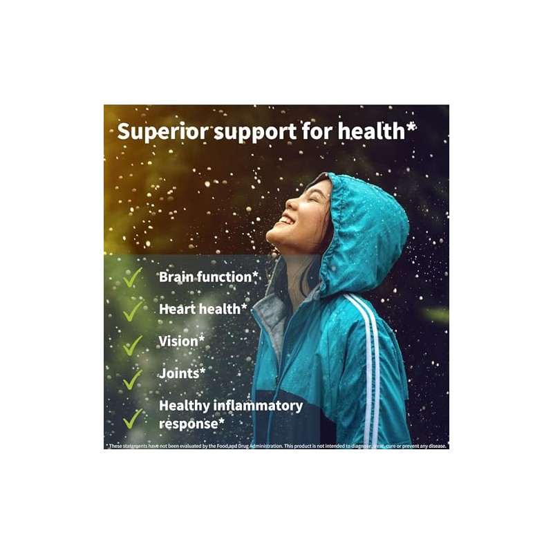 Pure Essential Super Concentrated rTG Omega 3 1000mg, Wild Fish