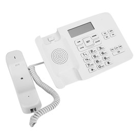 Landline Telephone, KX-T7001 FSK/DTMF Dual System Home Office Wired Telephone with LCD Calendar Display/Flash/Redial/Pre-Dial Function