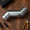 MorningRo 4 Inch Round Metal Duct Offset Dryer Vent Pipe