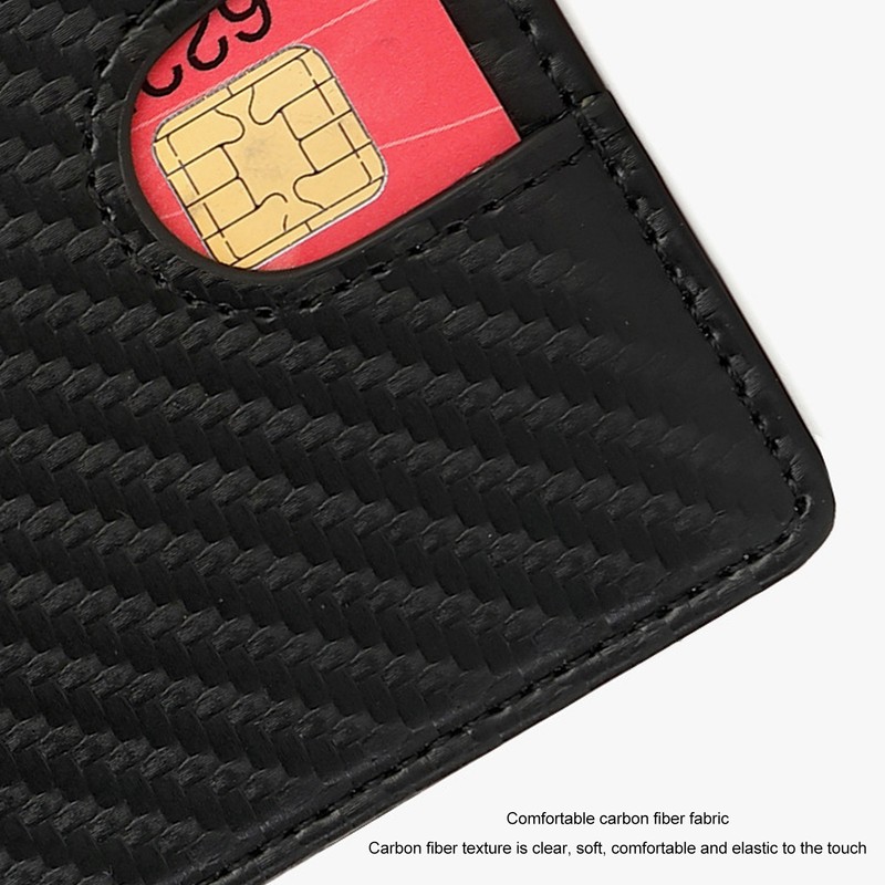 Men Slim Wallet 10 Credit Card Holder Slots Leather Money