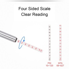 Universal Portable Pocket Metal Tire Pressure Gauge Pen Type Emergency Air Pressure Tester Meter