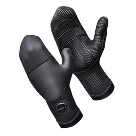 O'Neill Psycho 5MM Double Lined Neoprene Wetsuit Mittens Black - Unisex - 100% Sealed - Tacky grip -