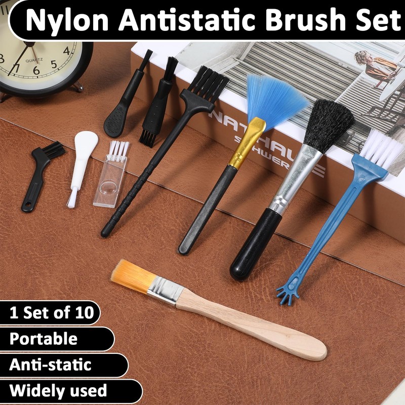 Keyboard Brush, 10 Pcs Mini Anti Static Brush Keyboard Cleaning