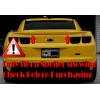 SDeelCase Black Decklid Wing Gurney Flap Wickerbill For 10-13 Chevy