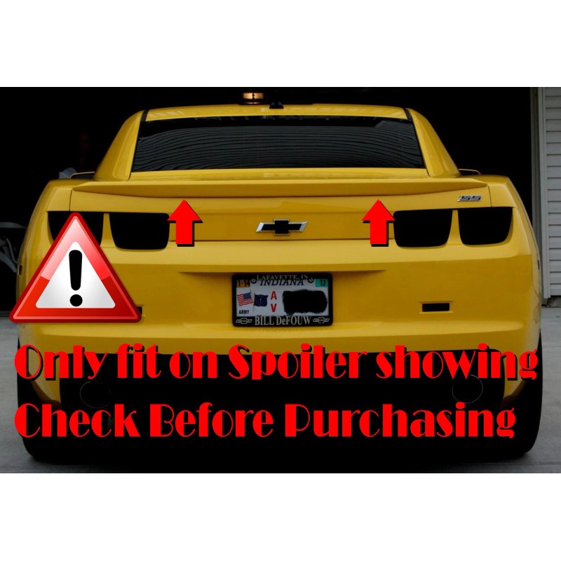 SDeelCase Black Decklid Wing Gurney Flap Wickerbill For 10-13 Chevy