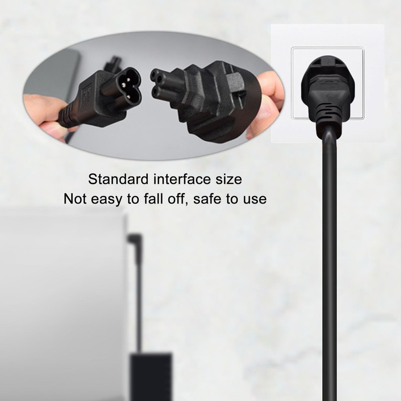 to IEC320 C5 Power Adapter 3 Prong Male to C5