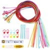 Aeelike Plastic Tunisian Crochet Hooks Set Extra Long, Set of