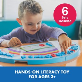 Educational Insights ABC Arc Mat AlphaMagnets® Small Group Set - Alphabet Puzzles for Kids, Letter Learning Kit, Preschool Classroom Must Haves, Magnetic Blocks, Fine Motor Toys for Toddlers Ages 3-5