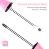 FASTPRO 8-Piece Pink Magnetic Screwdrivers Set with 4 Phillips and