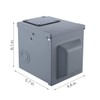 Miady 50 Amp 125/250 Volt RV Power Outlet Box, Enclosed