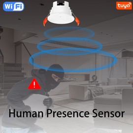 MmWave Human Presence Sensor, WiFi Millimetre Wave Radar Detection Sensor, No Hub Needed, Sensing Human Movement and Static Presence