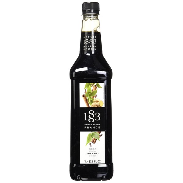 1883 Maison Routin - Chai Tea Syrup - Made in France - Glass Bottle | 33.8 oz