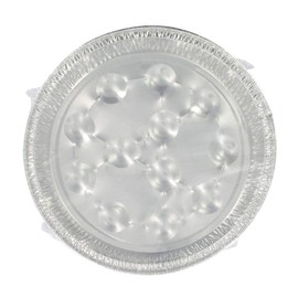 FACKELMANN Snail Plate, Aluminium, Silver, 17.5 x 17.5 x 2.2 cm, Pack of 10, 2433350