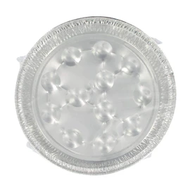FACKELMANN Snail Plate, Aluminium, Silver, 17.5 x 17.5 x 2.2 cm, Pack of 10, 2433350