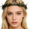 Corona de Espinas Plástico Verde Para Decoración y Semana Santa