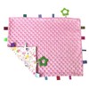 Large Tag Security Blanket for Babies - Toddlers Taggy Security