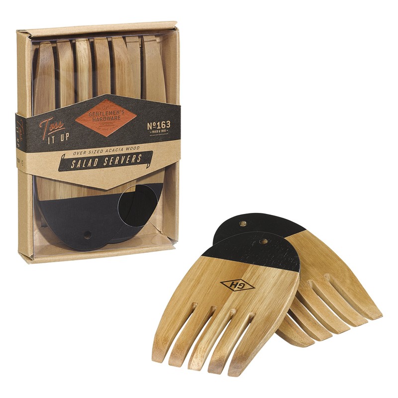 Gentleman's Hardware Wooden Salad Servers
