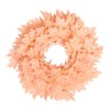 Christmas Door Wreath Artificial Hanging Garland Pink Maple Leaf Wreath