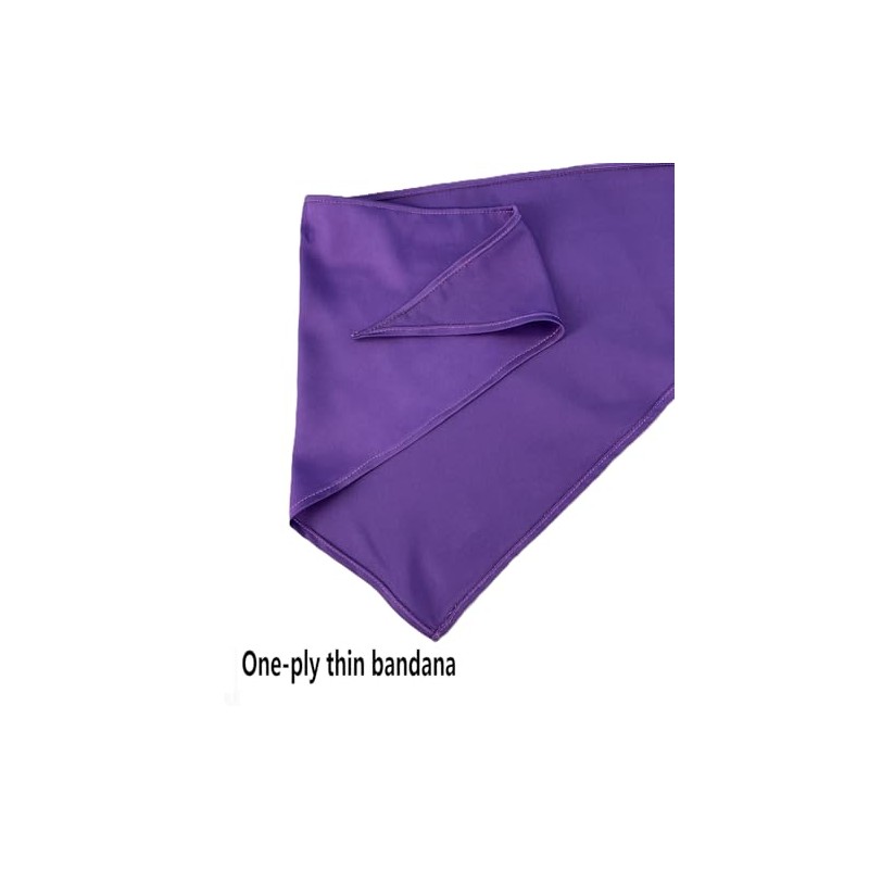 EechicSpace 1 Pack Purple Dog Bandana Blank Chiffon Dog Scarf