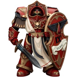 JOYTOY Warhammer 40k Blood Angels, 1/18 Blood Angels Crimson Paladins Squad Crimson Paladin 1 Action Figure Collect Model