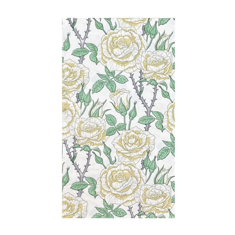 BESALILY Floral Napkins 20-Count/2-Ply Disposable Decorative Serviettes 33x40cm