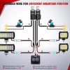 Nilight 16AWG LED Light Bar Wiring Harness Kit 12V On/Off
