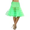 ToBeInStyle Women's Elegant Knee Length Petticoat - Neon Green -