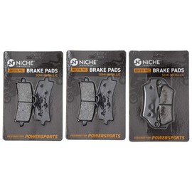 NICHE Brake Pad Set for Ducati Multistrada 1200S 61341101A 61341161A Front Rear Semi-Metallic