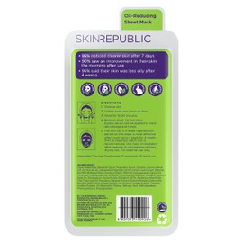 Skin Republic 10 Pack Spots + Blemish Face Mask Sheet
