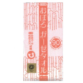 Gauze Towel for 90 Years, Japan's First Gauze Towel, Established in 1881, Oboro Towel Co., Ltd. "Oboro Gauze Towel" 13.4 x 32.7 inches (34 x 83 cm), 100% Cotton, Made in Japan (Pink)